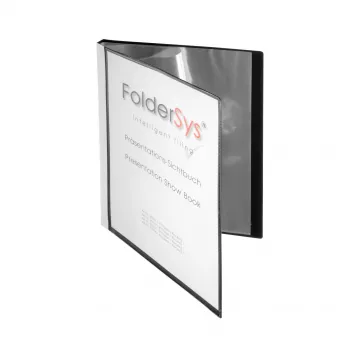 FolderSys bemutatókönyv A4 fekete 10 fóliával