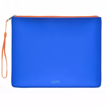 FolderSys PHAT BAG szilikon cipzáras tasak A5, kék (40484-40)