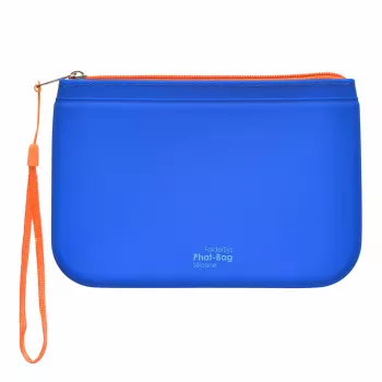 FolderSys PHAT BAG szilikon cipzáras tasak A6, kék (40486-40)