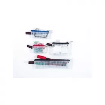 FolderSys 4 darabos cipzáras tasak készlet 1x 170x40 mm szürke 3x 80x55 mm fekete/szürke
