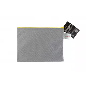 FolderSys A5 szürke átlátszatlan cipzáras tasak nemszövött PP 190 x 255 mm