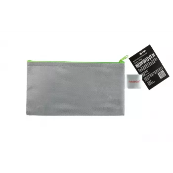 FolderSys DL-es szürke átlátszatlan cipzáras tasak PP nem szőtt anyagból 120 x 220 mm
