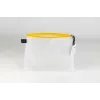 FolderSys A5-ös átlátszó/sárga cipzáras dokumentumtasak 0,28 mm 1 db