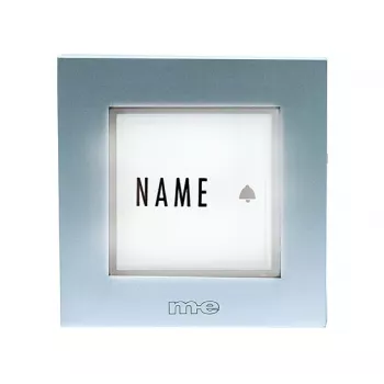 M-E MODERN-ELECTRONICS KTB-1 S Doorbell Push Button Plate 1-fold Silver 12 V/1 A