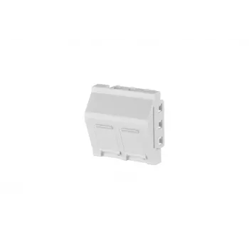 METZ CONNECT RJ45 Keystone modul Cat.6A árnyékolt fehér 45x45 mm szerszám nélküli