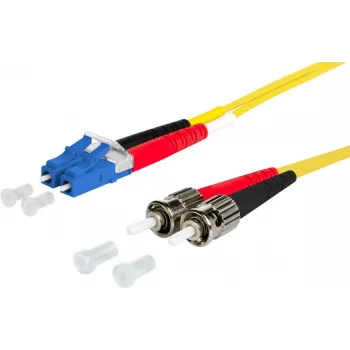 METZ CONNECT OpDAT patch kábel OS2 LC-D/2xST SM 2 m sárga I-V(ZN)H 9/125µm