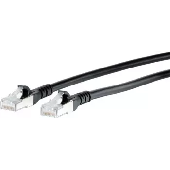 METZ CONNECT BTR 1308457500-E patch kábel RJ45 Cat.6A AWG26 S/FTP LSOH 7,5 m fekete
