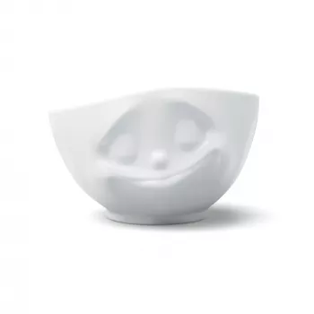 FIFTYEIGHT PRODUCTS tál 500ml - Happy fehér