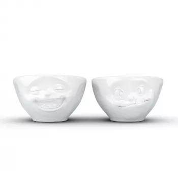 FIFTYEIGHT PRODUCTS tálkészlet 100ml - Laughing & Delicious fehér