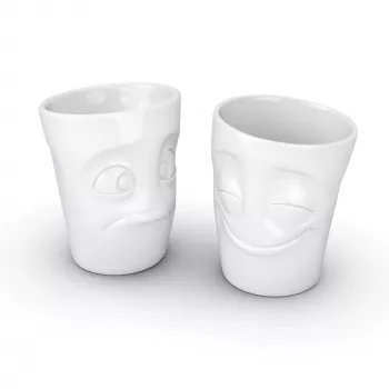 FIFTYEIGHT PRODUCTS FIFTYEIGHT 350ml bögre - Amused & Bewildered fehér
