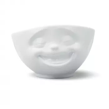FIFTYEIGHT PRODUCTS tál 500ml - Laughing fehér