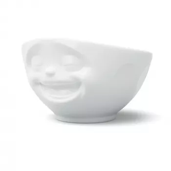 FIFTYEIGHT PRODUCTS tál 500ml - Laughing fehér
