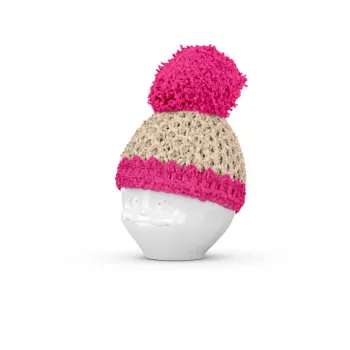 FIFTYEIGHT PRODUCTS tojástartó Mützchen, elefántcsont/magenta
