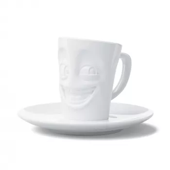 FIFTYEIGHT PRODUCTS FIFTYEIGHT eszpresszóscsésze füllel 80ml - Funny White