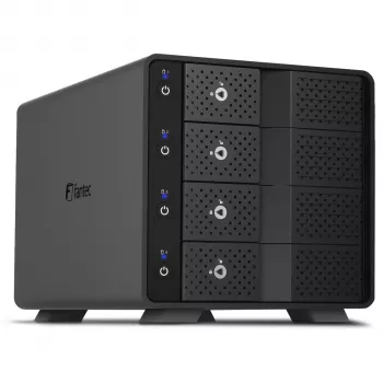 Fantec MB-X4U31 4 rekeszes 3,5 inch SATA USB 3.2 Gen 2 Type-C merevlemez ház (2528)