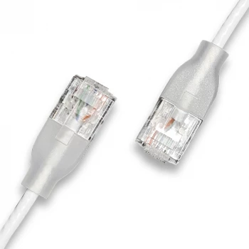 WANTEC patchkábel UTP CAT6a eGlow 2,0 m fehér (7406)