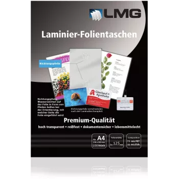 LMG lamináló fólia A4 fényes 125 mikron 100 darab