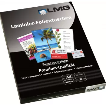 LMG laminálófólia A4 fényes 80 mikron 100 lap