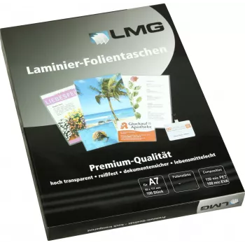 LMG laminálófólia fényes A7 80 mikron 100 darab
