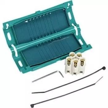 HellermannTyton kábelkötegelő-rögzítőtalp zöld polipropilén 55x35mm -20 és 90°C között 1 db
