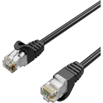 ShiverPeaks RJ45 patchkábel Kat. 7 S/FTP PUR, fekete