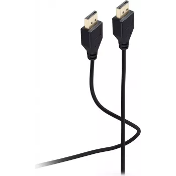 SHIVERPEAKS Flexline DisplayPort-kábel 1.2, dugó-dugó, UHD 4K, extra vékony, fekete, 3,0 m (FL31-49045)