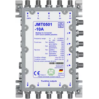 Jultec JMT0501-10A Multi-Tap elosztó, 5 leágazás, passzív, 10 dB