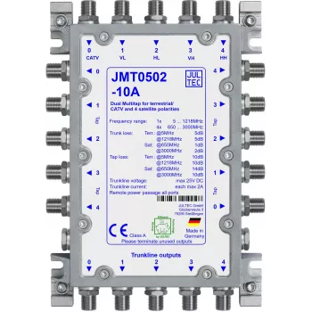 Jultec JMT0502-10A passzív Multi-Tap, 5 trunk vonal, 2 tap kimenet