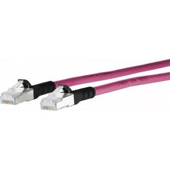METZ CONNECT Cat.6A patchkábel 1308455002-E, lila, 5 m