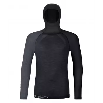 Ortovox 120 Comp Light Thermal kapucnis pulóver - Black Raven