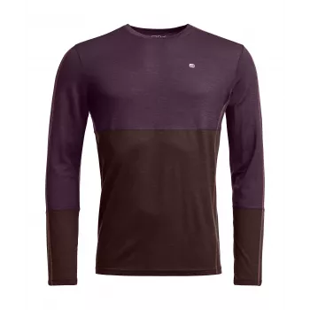 Ortovox 185 Rock N Wool Long Sleeve - Dark Wild Berry, M méret