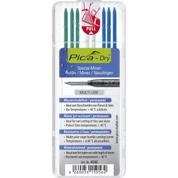 PICA-MARKER Pica DRY utántöltő Special - 8 betét (grafit, piros, fehér) 2,8 mm