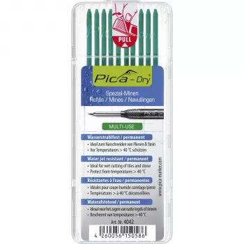 PICA-MARKER Pica DRY utántöltő zöld - 10 betét, 2,8 mm, 125 mm
