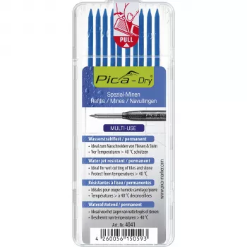 PICA-MARKER Pica DRY 4041 pótbetét mélylyukjelölő ceruzához, 2,8 mm, kék
