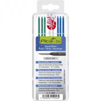 PICA-MARKER Pica DRY Refills Special – SB – 12 betét (fehér, zöld, kék)