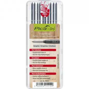 Pica DRY pótbetét asztalosoknak – 9 betét (grafit, piros, sárga) 2,8 mm