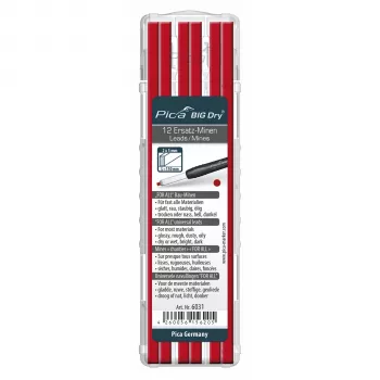 Pica BIG DRY betétkészlet FOR ALL piros - 12 utántöltő betét 2x5mm 150mm