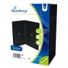 MEDIARANGE kiskereskedelmi csomag DVD tok dupla - DVD videodoboz - kapacitás: 2 CD/DVD - fekete (5 darabos csomag)
