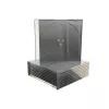 MEDIARANGE BOX21-M ékszertok - 1 lemez - fekete - átlátszó - műanyag - 120 mm - 140 mm