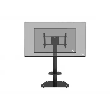celexon Professional Adjust-3270MP Portrait mobil kijelzőállvány kocsi 32-70 inch képernyőkhöz, eloxált alumínium, tejüveg, fekete