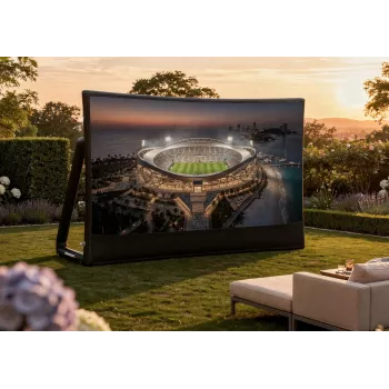 Celexon felfújható kültéri vetítővászon Economy INF 120, 120 inch 16:9, látható felület 266x149 cm, kézi légszivattyúval