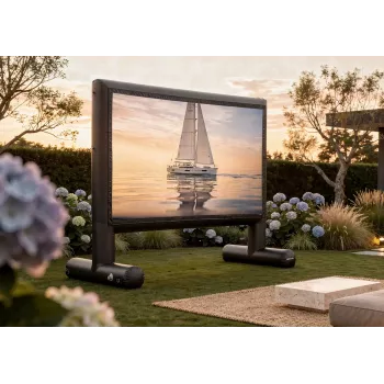 Celexon felfújható kültéri vetítővászon Professional INF 100, 100 inch 16:9, látható terület 222 x 125 cm, 4K-UHD kompatibilis