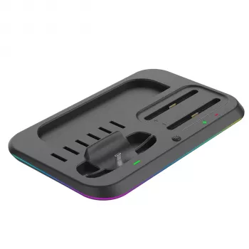 ready2gaming Nintendo Switch 2 töltőállomás - 4 Joy-Con töltő LED-kijelzőkkel, fekete