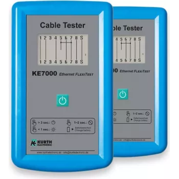 Kurth Electronic KE7000 UTP/STP kábelteszter kék