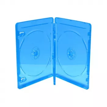 MEDIARANGE BOX38-3-30 Blu-ray tok – 3 lemez – kék – átlátszó – műanyag – 120 mm – RoHS