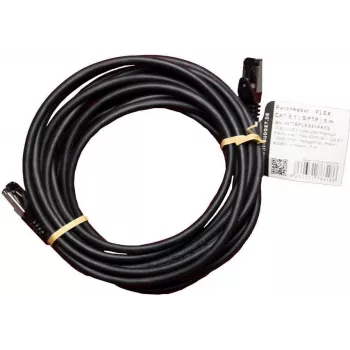 IT-BUDGET Full Copper Premium patchkábel - Flex AWG 26 - Cat.8.1 - 2000 MHz - halogénmentes - PoE+ - 40 Gbit - fekete - 5 m (90ITBFLEX81PK5S)