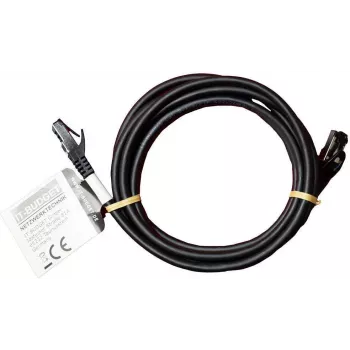 IT-BUDGET Full Copper Premium patchkábel - Flex AWG 26 - Cat.8.1 - 2000 MHz - halogénmentes - PoE+ - 40 Gbit - fekete - 3 m