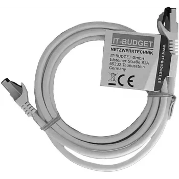 IT-BUDGET Full Copper Premium patchkábel - Flex AWG 26 - Cat.8.1 - 2000 MHz - halogénmentes - PoE+ - 40 Gbit - fehér - 2 m (90ITBFLEX81PK2W)