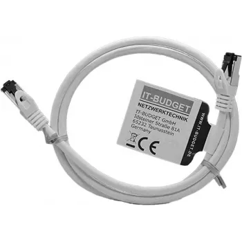 IT-BUDGET Full Copper Premium patchkábel - Flex AWG 26 - Cat.8.1 - 2000 MHz - halogénmentes - PoE+ - 40 Gbit - fehér - 1,5 m (90ITBFLEX81PK15W)