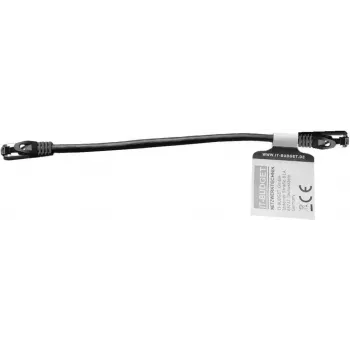 IT-BUDGET Full Copper Premium patchkábel - Flex AWG 26 - Cat.8.1 - 2000 MHz - halogénmentes - PoE+ - 40 Gbit - fekete - 0,5 m (90ITBFLEX81PK050S)